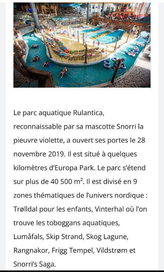 Location Mh Situee A 15 Mn D Europa Park Et Rulantika Apartment Boofzheim Luaran gambar